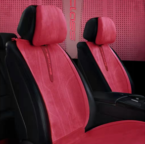 Italian Red Velvet Light Luxury Seat Cover